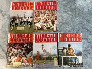 Lot of 5 Athletic Journal Magazines 1967-68 Football Basketball Track - Picture 1 of 5