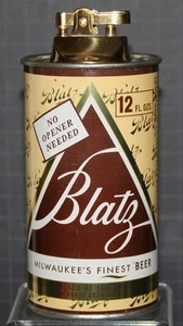 Blatz Beer Can Table Lighter Pull Tab Launch Commemorative Lighter/Can v. 1965 - Picture 1 of 10