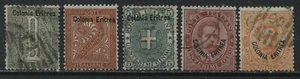 Colonia Eritrea overprinted on Italy 1892 values to 20 centesimi used - Bild 1 von 1