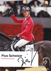 Pius Schwizer - Switzerland, Bronze Olympic 2008 Riding, Original Autograph! - Picture 1 of 1