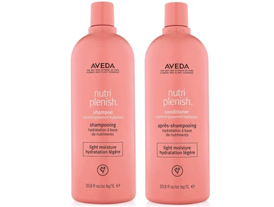 Champú y acondicionador Aveda Nutriplenish Light Moisture 33,8 oz litros dúo Foto 1 de 3