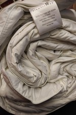 SLUMBERDOWN DUCK FEATHER AND DOWN DOUBLE BED 13.5 TOG 100% COTTON FABRIC WHITE