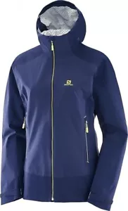 Salomon Damen Hardshelljacke Nebula Regenjacke 2.5L JKT Outdoorjacke, Blau, XL - Bild 1 von 2