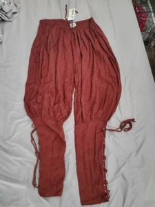 Brown Renaissance Mens pants (XXL) The Pirate Dressing Brand New - Picture 1 of 2