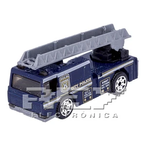 Camión Bomberos Americano Azul Escala 1:64 Policía Colección j232 - Imagen 1 de 1