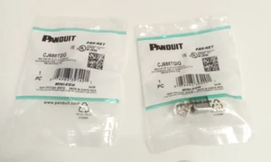 Panduit Pan-Net CJ688TGIG Mini-Com® TX6™ PLUS UTP RJ45 TG Jack Module Gray 2pk - Afbeelding 1 van 4
