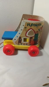 Vintage RARE 60's PLAYSKOOL WOODEN "....Old Woman Who Lived In The Shoe" TOY - Picture 1 of 7