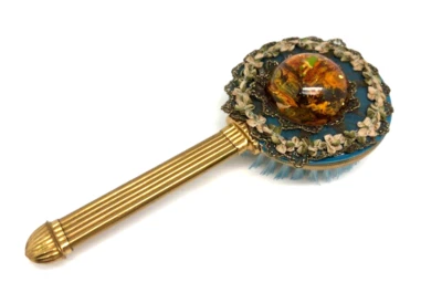 Espelho de mão antigo com flores por Michal Negrin lindo espelho #27# - Imagem 1 de 4