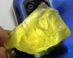 370.00 Ct Natural Yellow African Amethyst Rough Mineral Gemstone