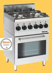 Gasherd 600 mit 4 Flammen und E-Backofen - Bild 1 von 2