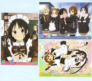 3 pcs big postcard K-ON! anime Hirasawa Yui Akiyama Mio Tsumugi Ritsu Azusa - Picture 1 of 2