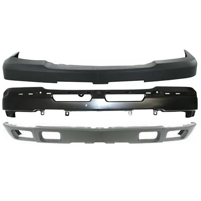 Front Bumper Primed Steel Kit For 2003-2006 Chevrolet Silverado 2500HD 3500 - Изображение 1 из 4