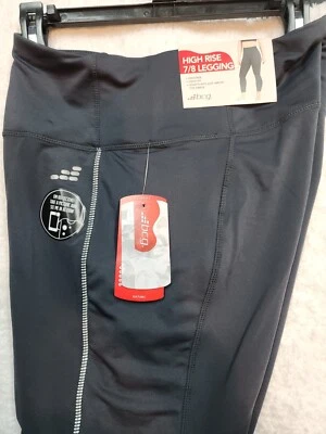 NUEVO CON ETIQUETAS BCG GRIS LEGGING GRANDE TIRO ALTO MUJER CORRER REFLECTANTE CREMALLERA BOLSILLO B15 Foto 1 de 4
