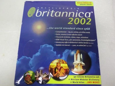 Encyclopedia Britannica 2002 - Deluxe Edition CD for Windows Version - Sealed - Image 1 of 3
