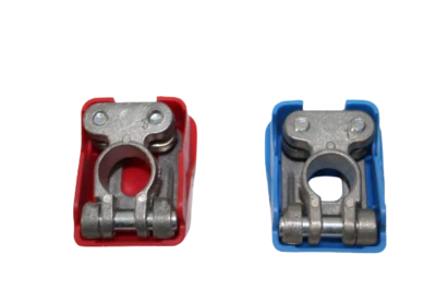 COPPIA MORSETTI BATTERIA SGANCIO RAPIDO PER AUTO FIAT LANCIA ALFA ROMEO - Imagen 1 de 4