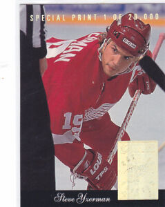 Steve Yzerman 1993-94 Donruss Special Print #G Detroit Red Wings