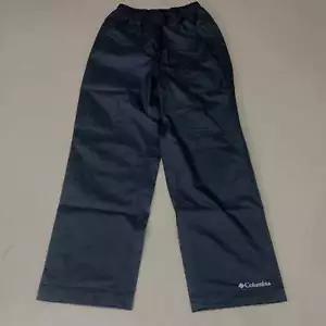 COLUMBIA Trail Adventure Rain Hiking Pants Unisex Youth Sz S Black RY8036-010 - Picture 1 of 9