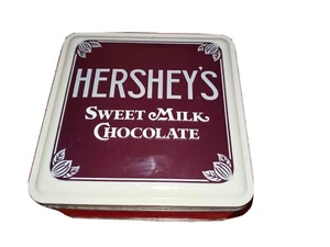 1990 Vintage Edition #1 Hershey's Chocolate Tin Box Sweet Milk Chocolate - Picture 1 of 7