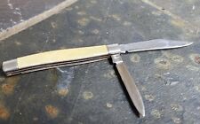 Vintage Imperial 2 Blade Folding Pocket Knife Made in USA Super Razor Stainless 
