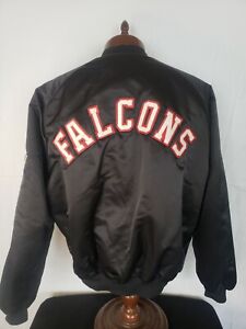 🔥🚨Vintage Chalk Line XL Atlanta Falcons Starter Style Spellout Rare Jacket EUC