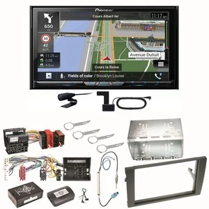 Pioneer AVIC-Z830DAB Navigation DAB+ USB Einbauset für Audi A4 B6 B7 Seat Exeo - Bild 1 von 1