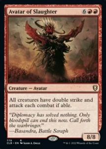 [1x] Avatar of Slaughter Near Mint, English Commander Legends: Battle For Baldur - Picture 1 of 1