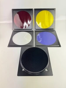 Fotodiox Universal Barndoor Kit w/45 Degree Honeycomb Grid & Gels for Allen Bees - Picture 1 of 6