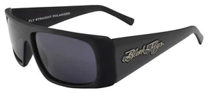NEW Black Flys Sunglasses FLY STRAIGHT MATTE BLACK POLARIZED SMOKE LENS LIMITED - Picture 1 of 1