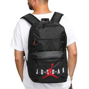 Nike Air Jordan Jumpman Pivot Backpack Black Red Sz Large Unisex Bag 9A0408 KK2 - Picture 1 of 14