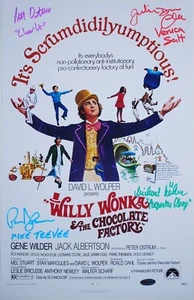 WILLY WONKA POSTER HANDSIGNIERT, SIGNED BY 4. VERKAUFT VON: DEM MIKE TV SCHAUSPIELER!! - Bild 1 von 3