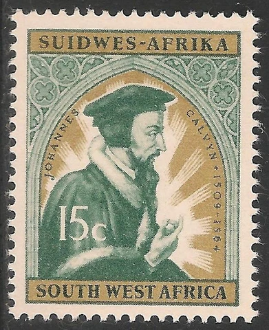 South West Africa #29 (A62) VF MNH - 1964 15c John Calvin, French Theologian Cover