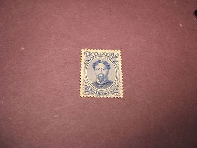  Sello de Estados Unidos Hawaii Scott # 32 King Kamehameha V 1865 sin usar C176 Foto 1 de 2