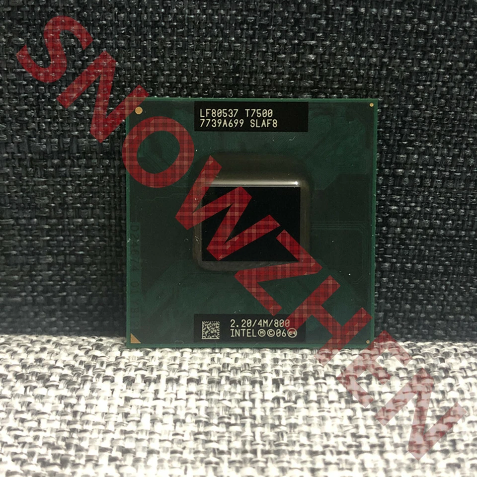 Intel Core 2 Duo T7500 CPU Socket P SLA44 SLAF8 2.2 GHZ 4MB 800MHZ Processor - Image 1 of 3