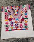 Blusa Bordada Mexicana/mexican Floral Authentic Hand Made Size S/m