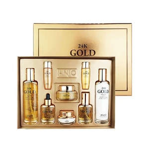 ANJO 24K Gold Skin Care Set 6+2 pz Cosmetici Antirughe/Invecchiamento K-Beauty Regalo - Foto 1 di 13