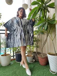Sommerresortbekleidung, Kreuzfahrt, Loungewear, Krawatte Kaftan, Kaftan, Krawatte Farbstoffkleid - Bild 1 von 4