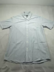 Pendleton Mens Shirt Medium Gray Button Up Fitted Geometric Pocket Casual - Picture 1 of 6