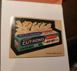 1973 Topps Wacky Pack Cut-Rong