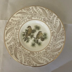 Vintage Royal Doulton Gold Lace 5” Plate With Birds Gold Trim Rare - Picture 1 of 7