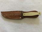 BILLINGS, MONTANA Vintage Souvenir Knife In Leather Sheath