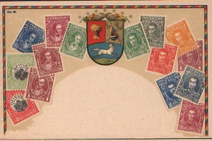 OLD STAMPS POSTCARD VENEZUELA STAMPS POSTCARD CARTE POSTALE POSTAL CC1255 - Picture 1 of 1