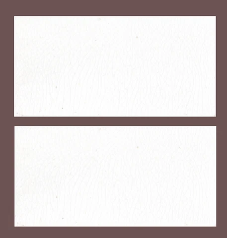 France Sarreguemines Original antique reclaimed Field tile set of 2 6x3 white Cover