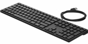 NEW HP Wired Desktop 320K Keyboard Wired USB Black L96909-001 (AMX) - Picture 1 of 3