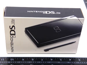 VACÍO Auténtico Negro Onyx Nintendo DS Lite Caja Solo Sin Sistema Portátil - Imagen 1 de 6