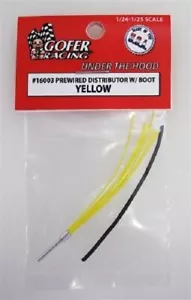Gofer Racing 16003 x 1/24-1/25 Yellow Prewired Distributor w/Aluminum Plug Boot - Picture 1 of 1