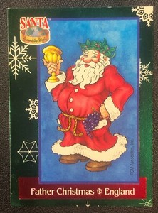 Santa Around the World 1995 SPECIAL Foil Insert Christmas Trading Card #SF1