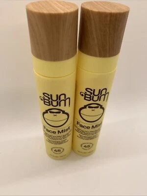 2 Sun Bum Face Mist Refreshing Face Mist Sunscreen 3.4oz Broad SPF 45 Exp 06/25 - Image 1 of 3