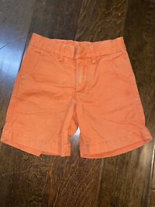 Boys Baby Gap Sz 3T Orange Shorts Cargo Shorts Pockets Adjustable Waist 