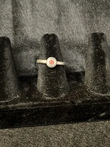 James Avery Remembrance Ring Lab-Created Pink Sapphire Size 6 Sterling Silver - Picture 1 of 5