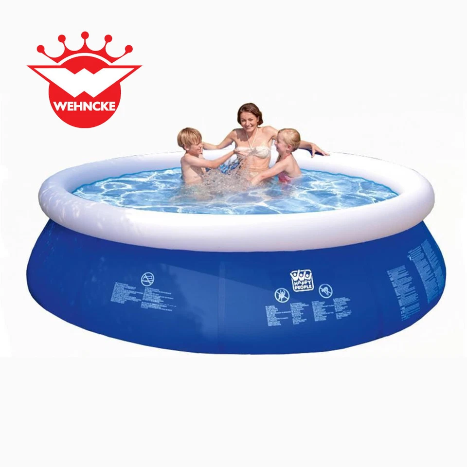 Quick up Pool rund Ø 240 x 63 cm Wehncke Happy People Planschbecken Swimmingpool